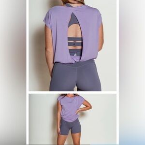 P’tula Tennis Tee in lilac-size small